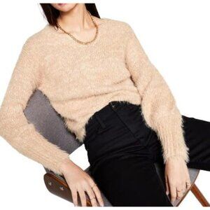 and Now This Women's V-Neck Sweater in Teddy Bear Brown Size M NWT A11100AFA